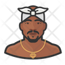 icon for tupac rapper