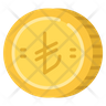 icon for turkish lira coin