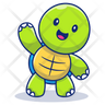 free turtle say hi icons