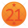 free twenty one number icons