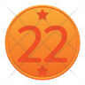 twenty two emoji