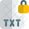 txt lock symbol