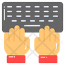 icons of hands-typing