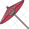 japan umbrella icons
