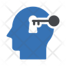 unlock brain icon png