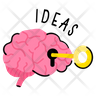 unlock brain icon