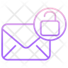 unlock letter logo
