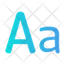 uppercase text symbol