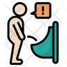painful urination icon svg