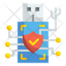 usb digital security icons