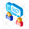 icon for human conversation