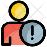 user warning icon
