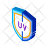 ultraviolet protection icons