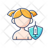 vaccination of kids icon svg