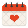 icon for valentine month