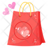 valentine shopping symbol