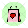 valentine shopping icon png