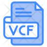 icon vcf document