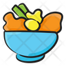 vegetable bowl icon