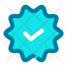 icons of verified stamp