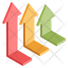 vertical arrow logos