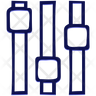 vertical sliders symbol
