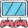 two players logo