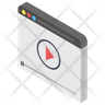 online video watching icon png
