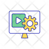 video settings icon svg