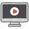 video advertisement symbol