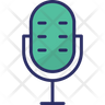 icon for vintage microphone