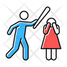 violence against woman icon svg