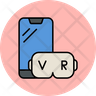 icons of virtual reality glass