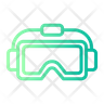 icons of virtual reality goggles