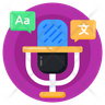icon for voice translator