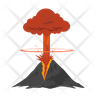 volcanic eruption symbol