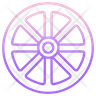 icon wooden wheel