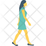icon for walking down