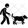 man dog icon svg