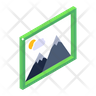 icon landscape frame