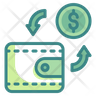 cash in wallet icon png