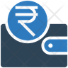 rupee wallet icons