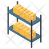icon for warehouse shelves