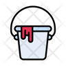 washing cloth bucket icon download
