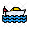 icon for water boat
