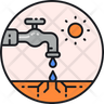 water scarcity icon svg