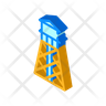 water storage tower icons