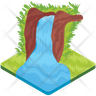 water fall emoji