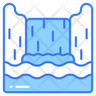island of waterfall icon png