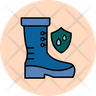 icons of rubber boots
